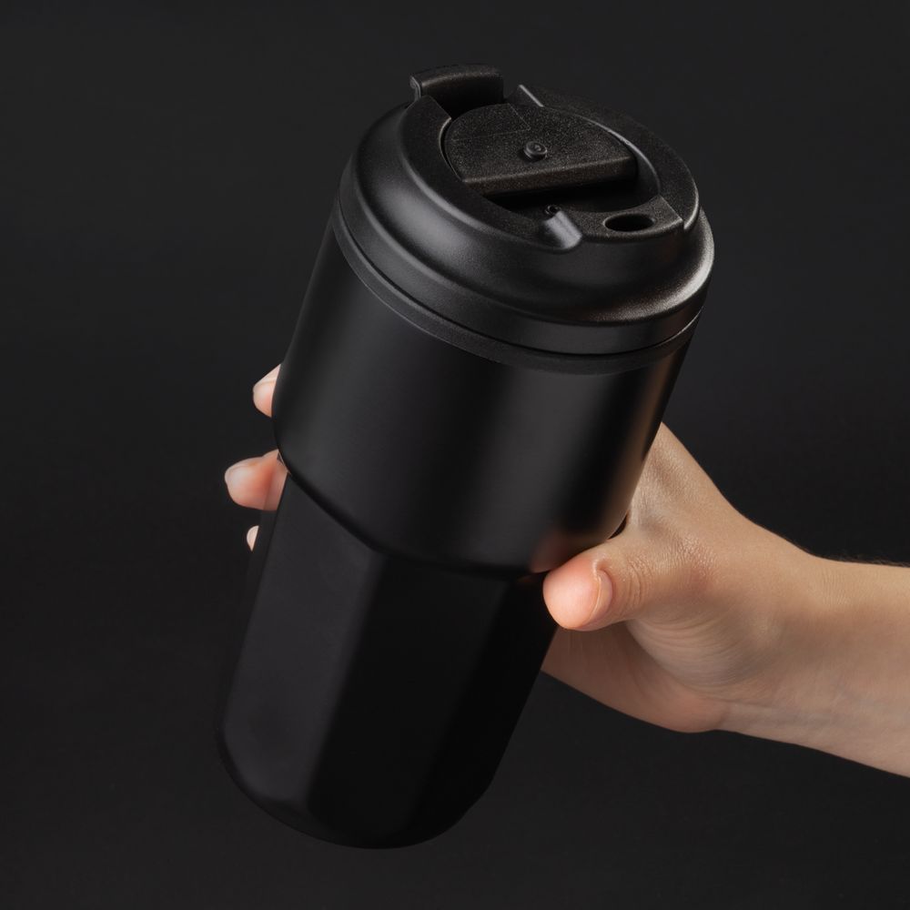 Термостакан Presa, черный / Миниатюра WWW (1000)