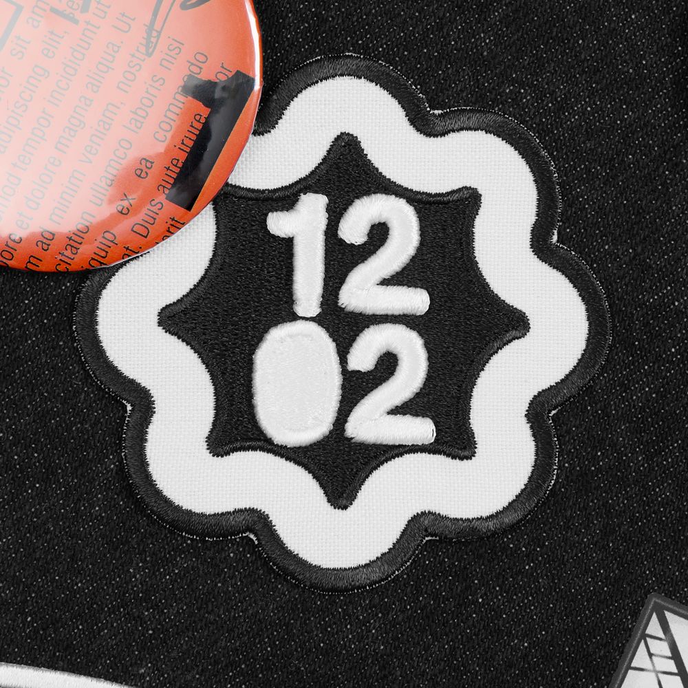 Шеврон из габардина Gabo M, белый / Миниатюра нанесения (1000)