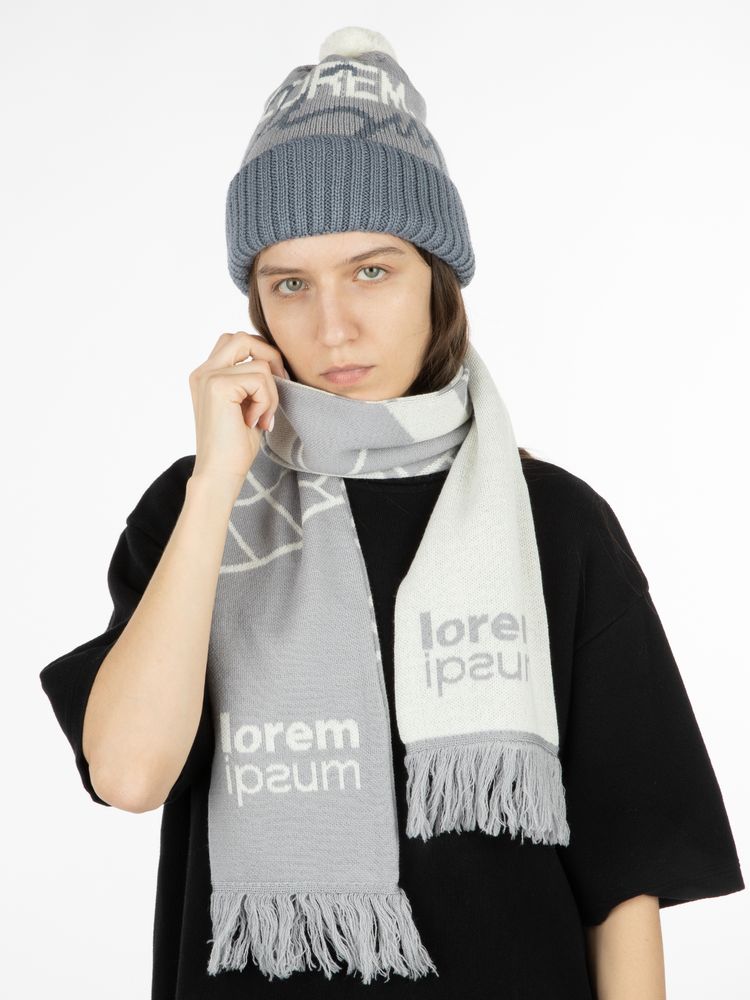 Шарф на заказ Tricksy Classic Fint, L, полушерсть / Миниатюра WWW (1000)