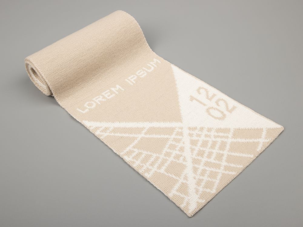 Шарф на заказ Tricksy Rand, S, полушерсть / Миниатюра WWW (1000)