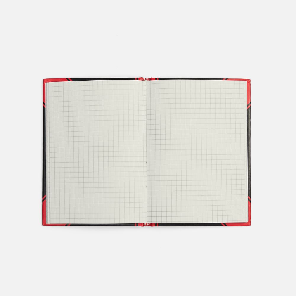 Блокнот Accenti Mini, черный с красным / Миниатюра WWW (1000)