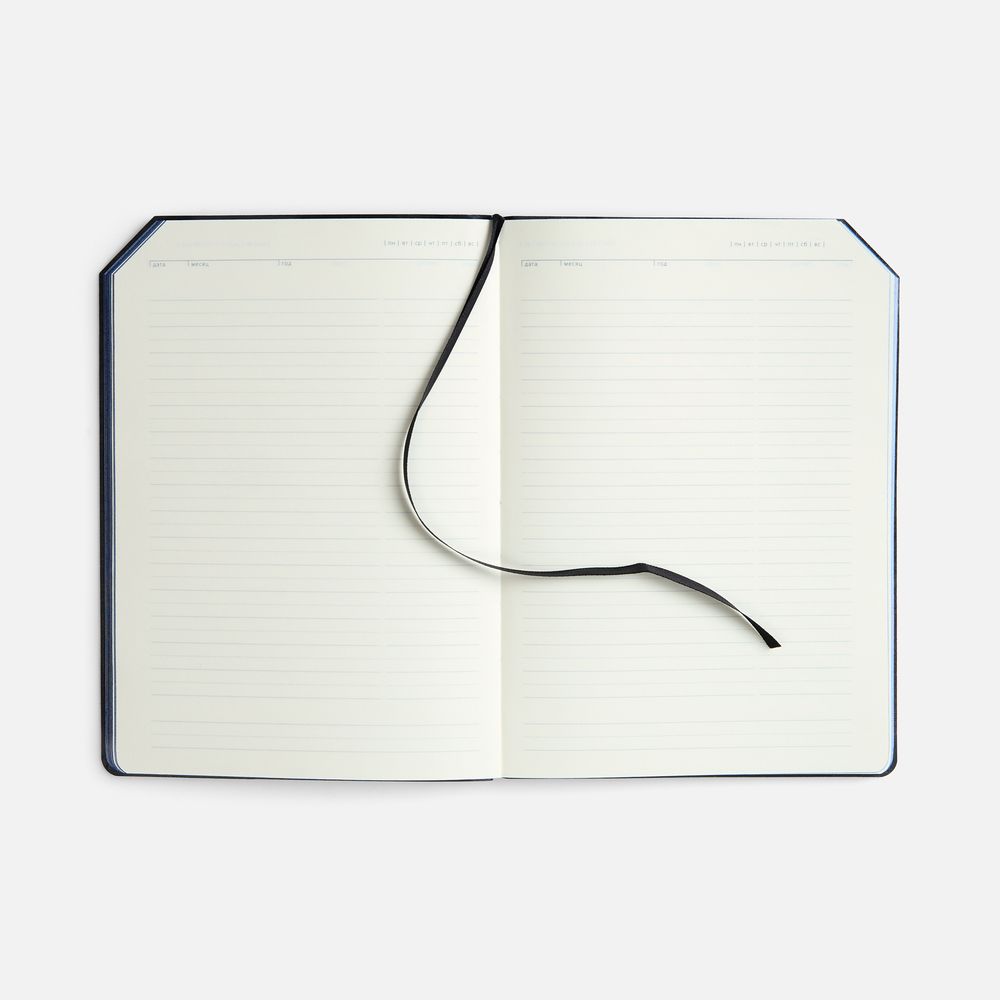 Ежедневник Espresso, недатированный, синий / Миниатюра WWW (1000)