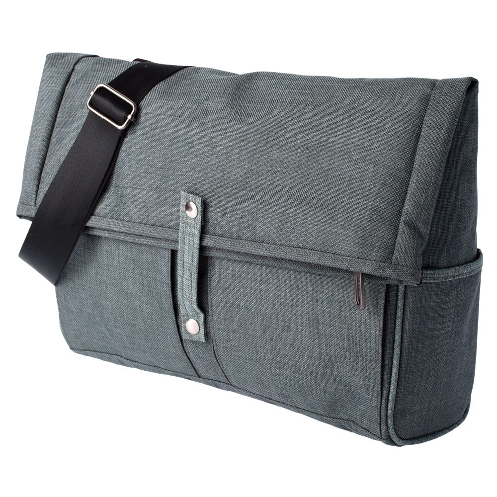 Сумка для ноутбука 2 в 1 twoFold, серая с темно-серым / Миниатюра WWW (1000)