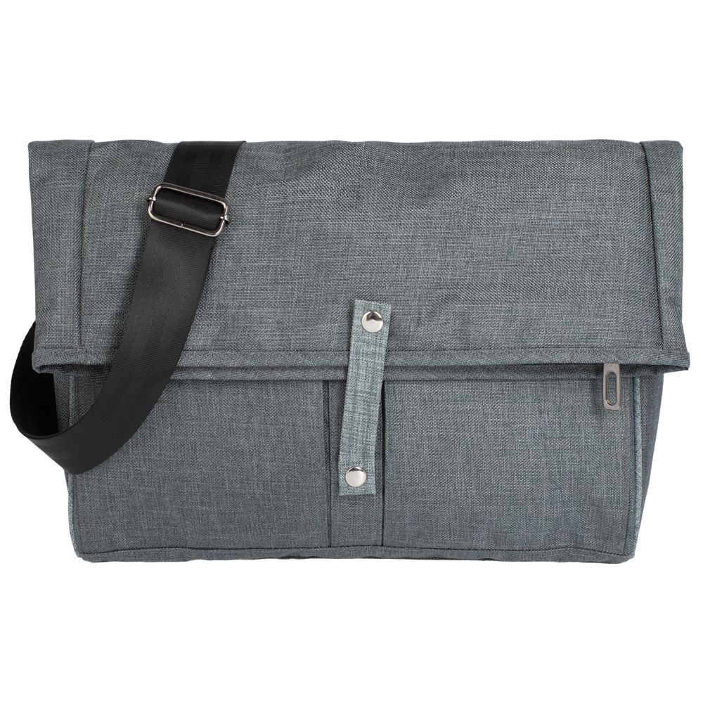 Сумка для ноутбука 2 в 1 twoFold, серая с темно-серым / Миниатюра WWW (1000)