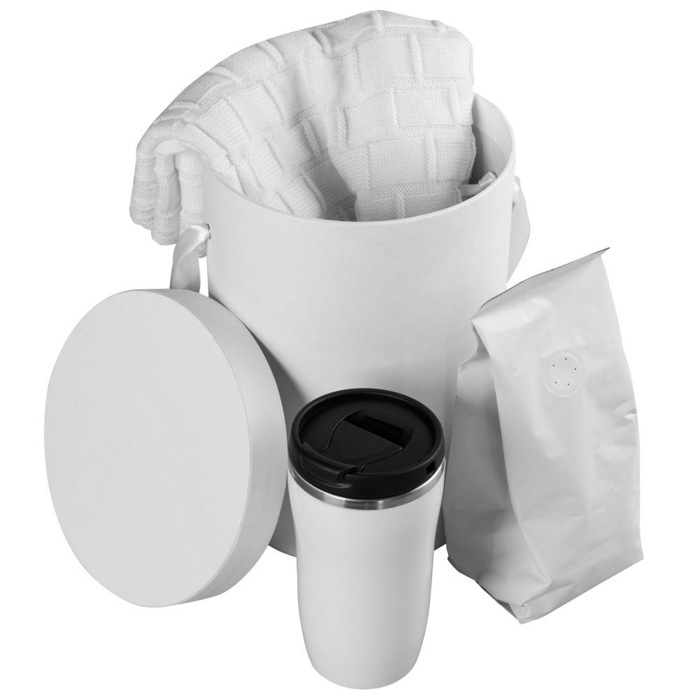 Подарочная коробка Rond, белая / Миниатюра WWW (1000)