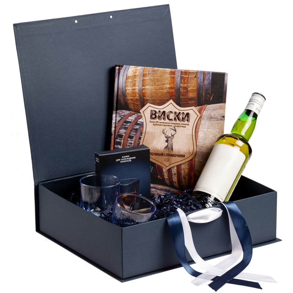 Коробка на лентах Tie Up, синяя / Миниатюра WWW (1000)