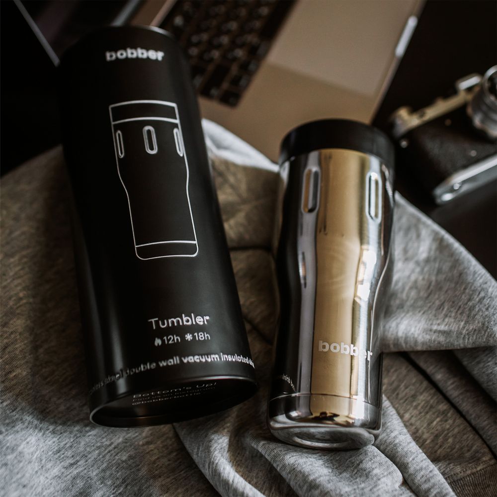 Термостакан Tumbler 470, вакуумный, стальной зеркальный / Миниатюра WWW (1000)