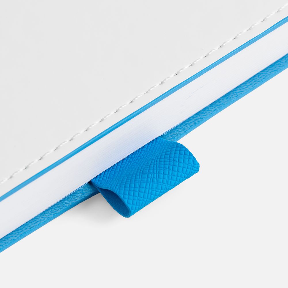 Ежедневник White Shall, недатированный, бело-голубой / Миниатюра WWW (1000)