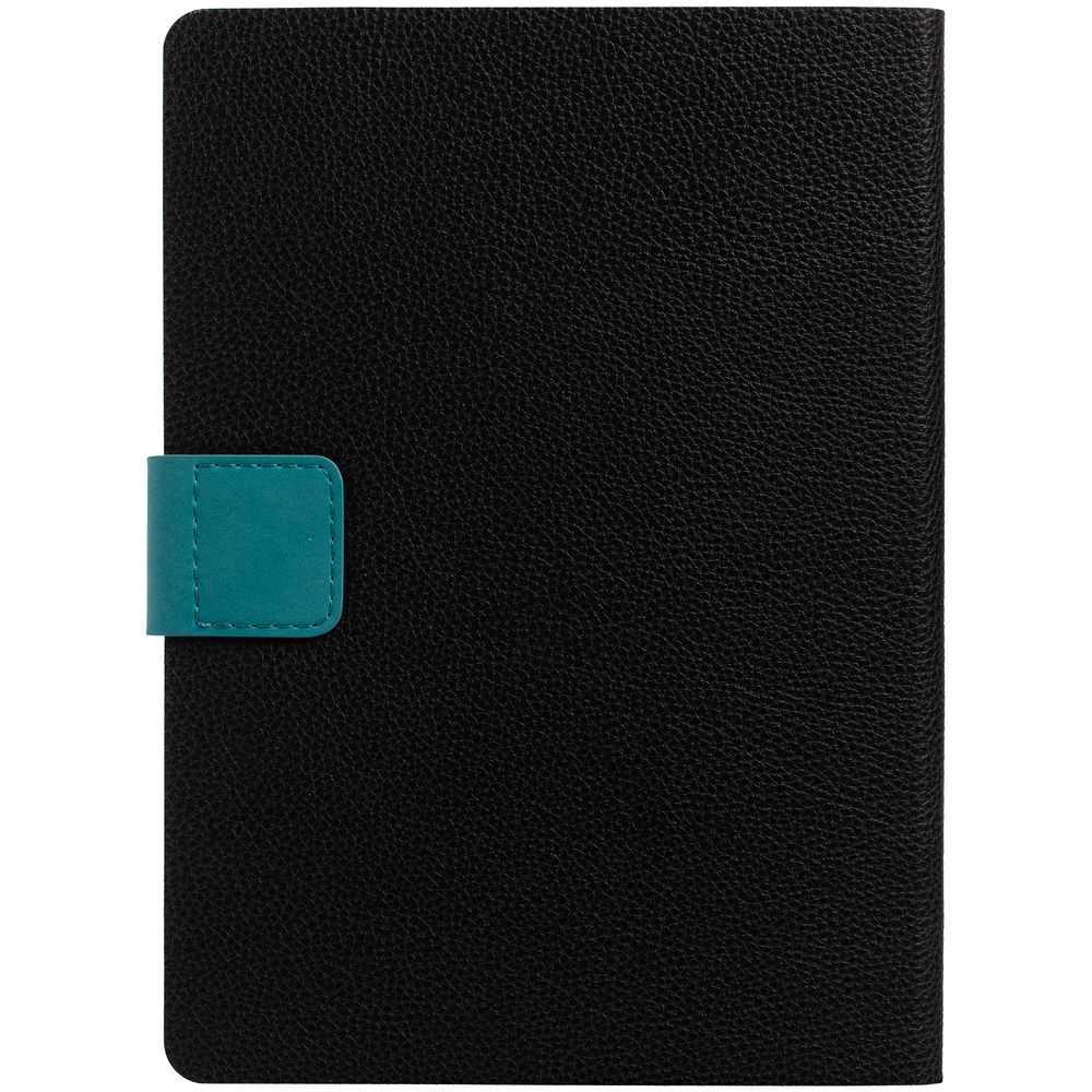 Ежедневник Strap, недатированный, черно-бирюзовый / Миниатюра WWW (1000)