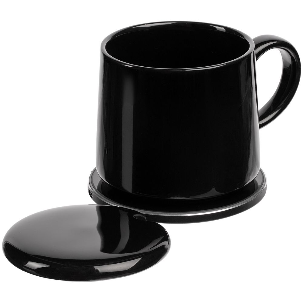 Кружка с подогревом и беспроводной зарядкой Dual Base ver. 2.0, черная / Миниатюра WWW (1000)