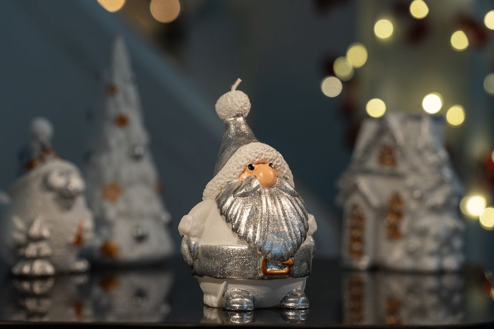 Свеча Christmas Twinkle, Санта / Миниатюра WWW (1000)