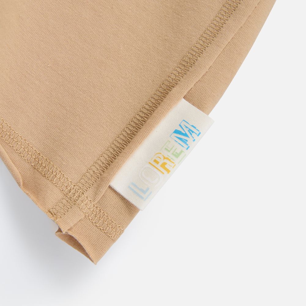 Лейбл хлопковый Doni, L, беленый / Миниатюра нанесения (1000)