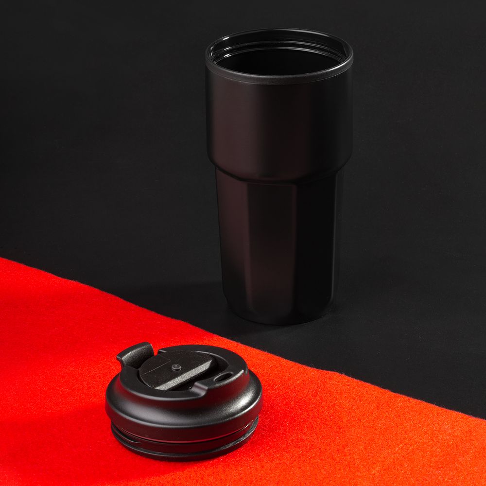 Термостакан Presa, черный / Миниатюра WWW (1000)