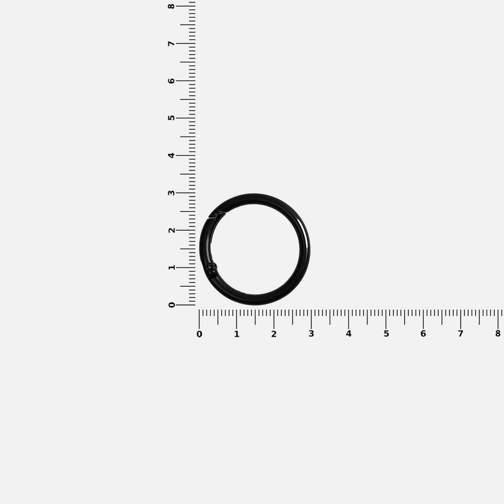 Карабин-кольцо Claus, L, черный / Миниатюра WWW (1000)