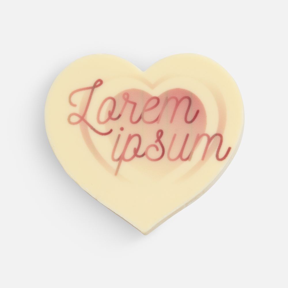 Печенье Dream White в белом шоколаде, сердце / Миниатюра WWW (1000)