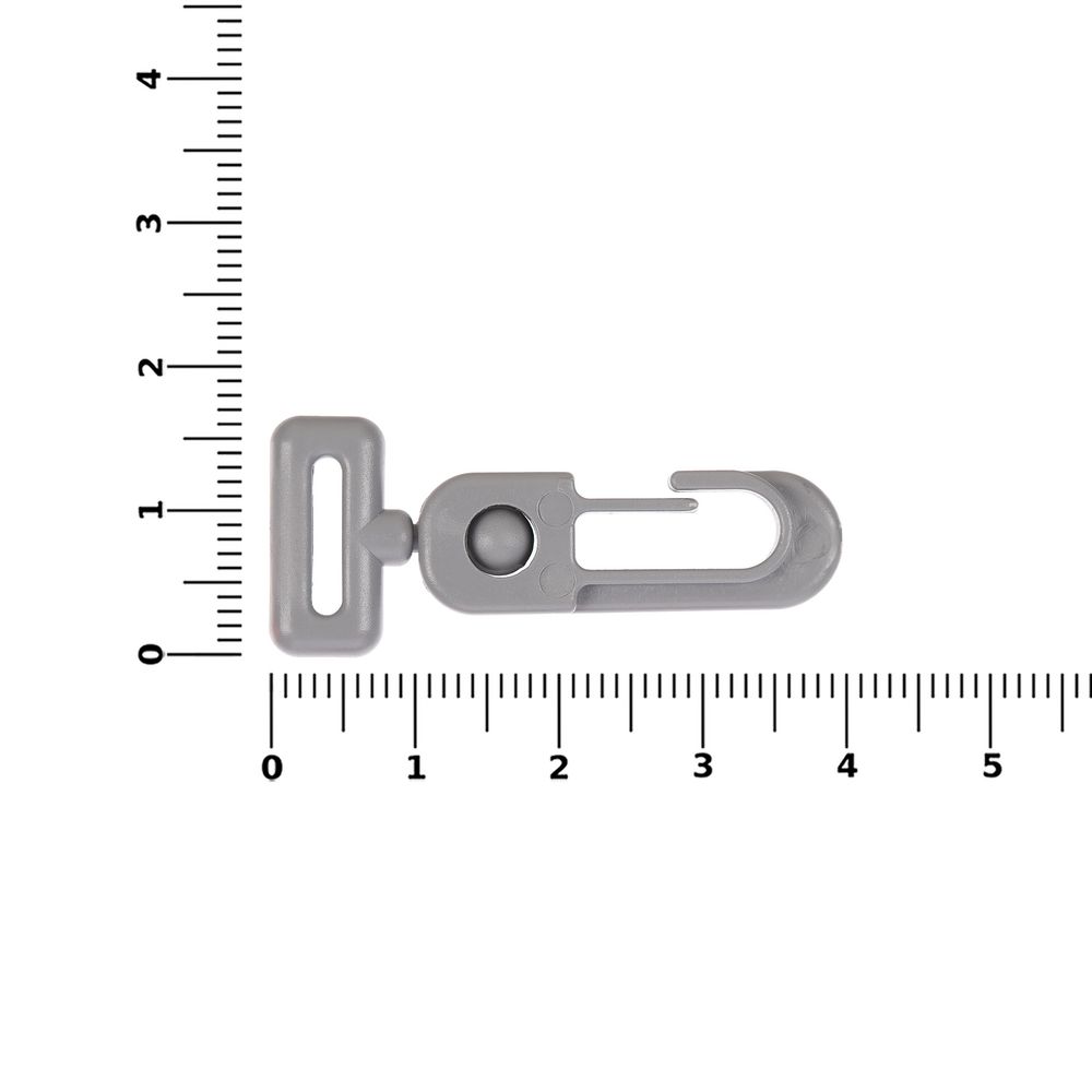 Застежка-карабин Сarabine, S, серый / Миниатюра WWW (1000)
