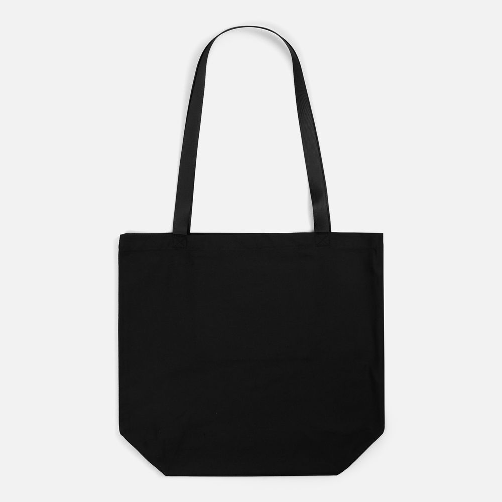 Шопер B5, черный с черными ручками / Миниатюра WWW (1000)