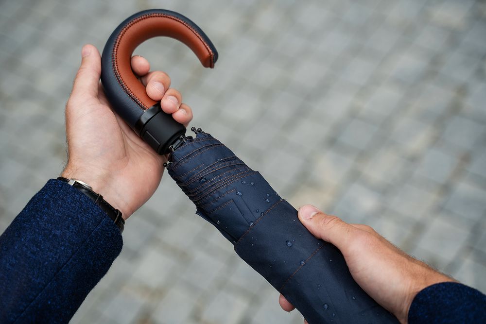 Складной зонт Palermo, темно-синий / Миниатюра WWW (1000)