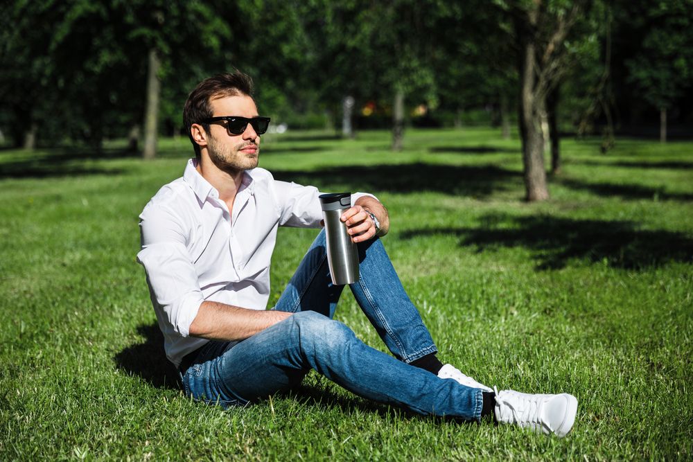 Термостакан Tansley, герметичный, вакуумный, серебристый / Миниатюра WWW (1000)