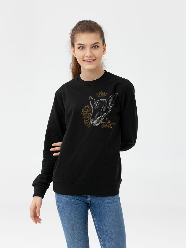 Толстовка «Источник. Волк», черная / Миниатюра WWW (1000)