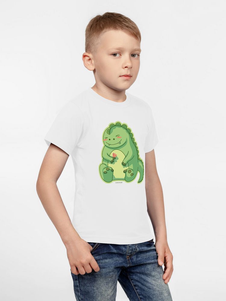 Футболка детская BabyZilla, белая / Миниатюра WWW (1000)