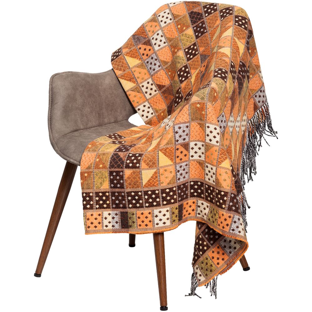 Плед Illinois, коричневый / Миниатюра WWW (1000)