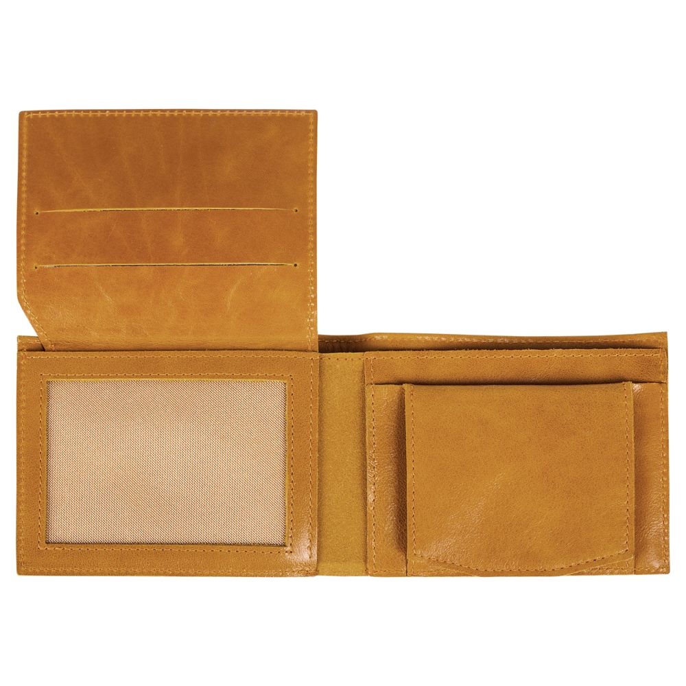 Портмоне Apache, с отделением для мелочи, горчичное / Миниатюра WWW (1000)