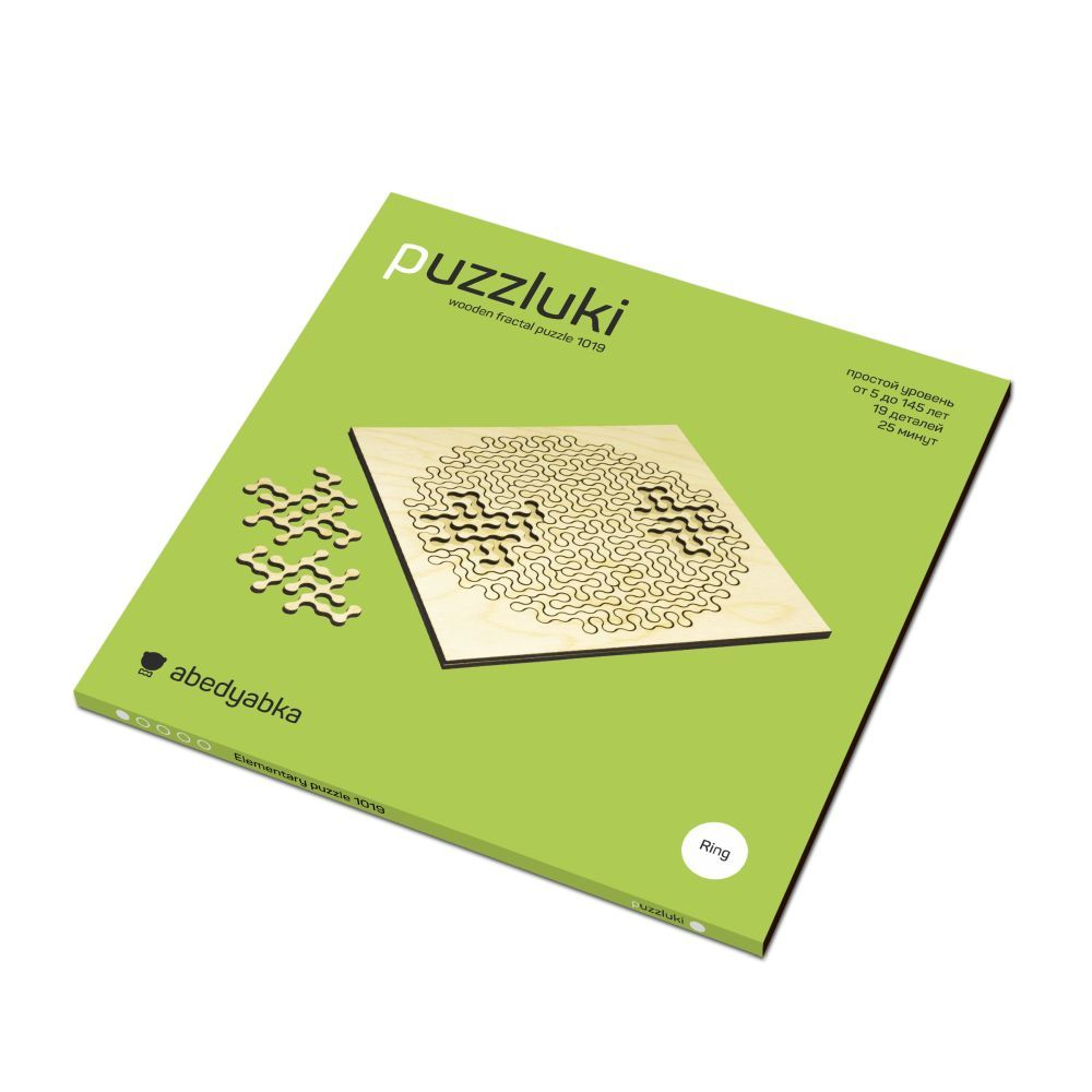 Фрактальный пазл Puzzliki Ring Elementary, 19 деталей / Миниатюра WWW (1000)