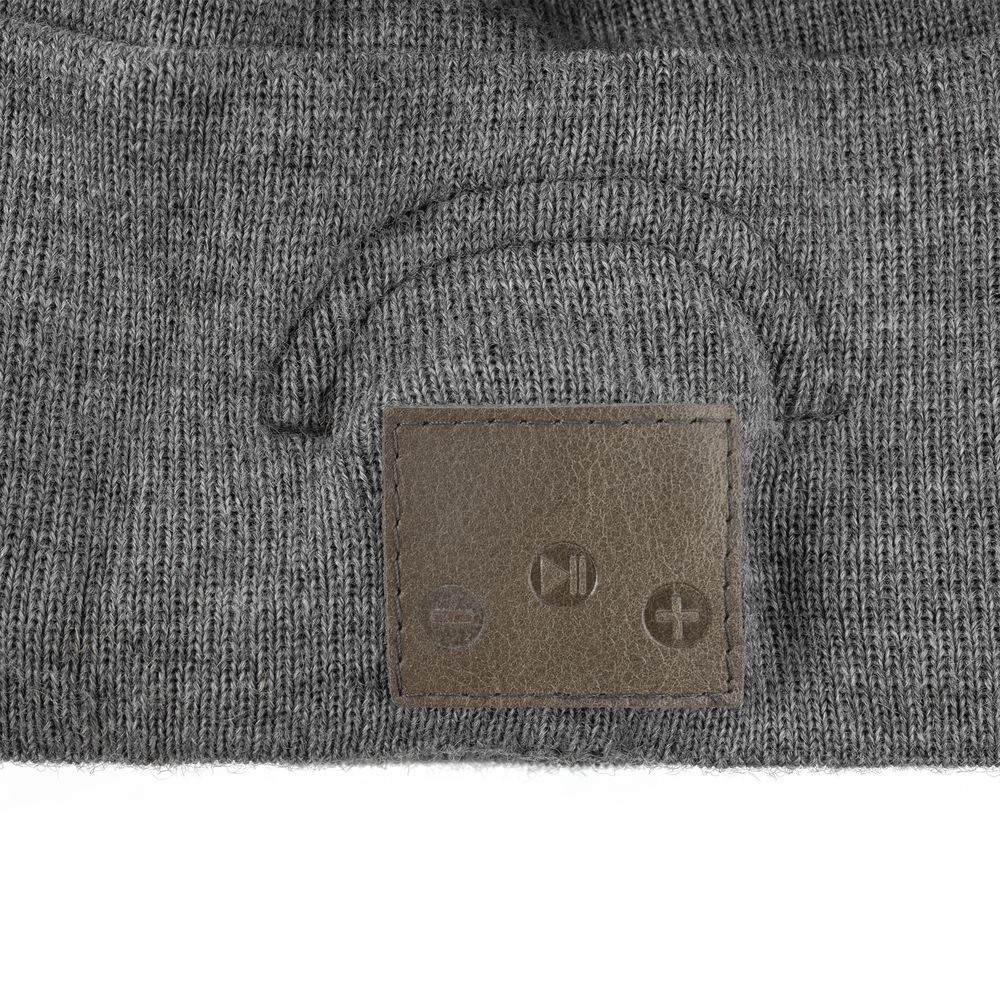 Шапка с Bluetooth наушниками Real Talk Headset, темно-серый меланж / Миниатюра WWW (1000)