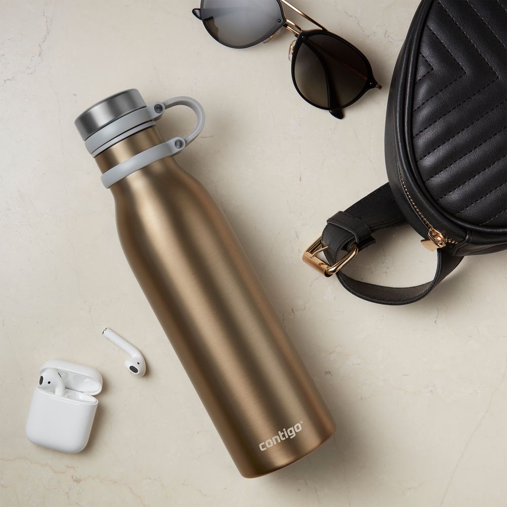 Термобутылка Matterhorn, вакуумная, золотистая / Миниатюра WWW (1000)