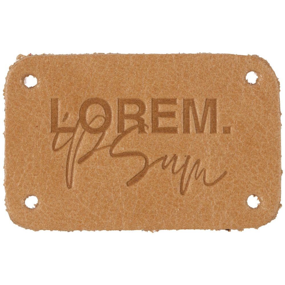 Лейбл кожаный Beta, S, бежевый / Миниатюра WWW (1000)