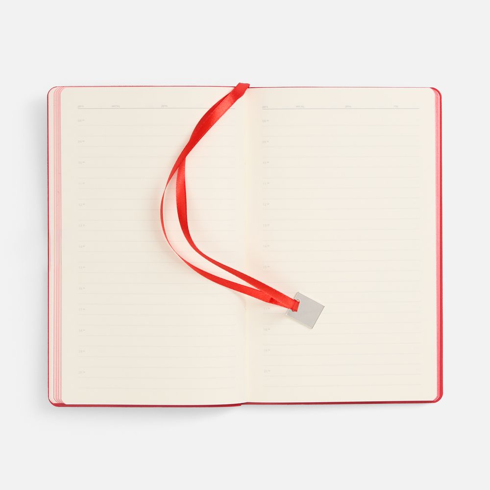 Ежедневник Shall Light, недатированный, красный / Миниатюра WWW (1000)