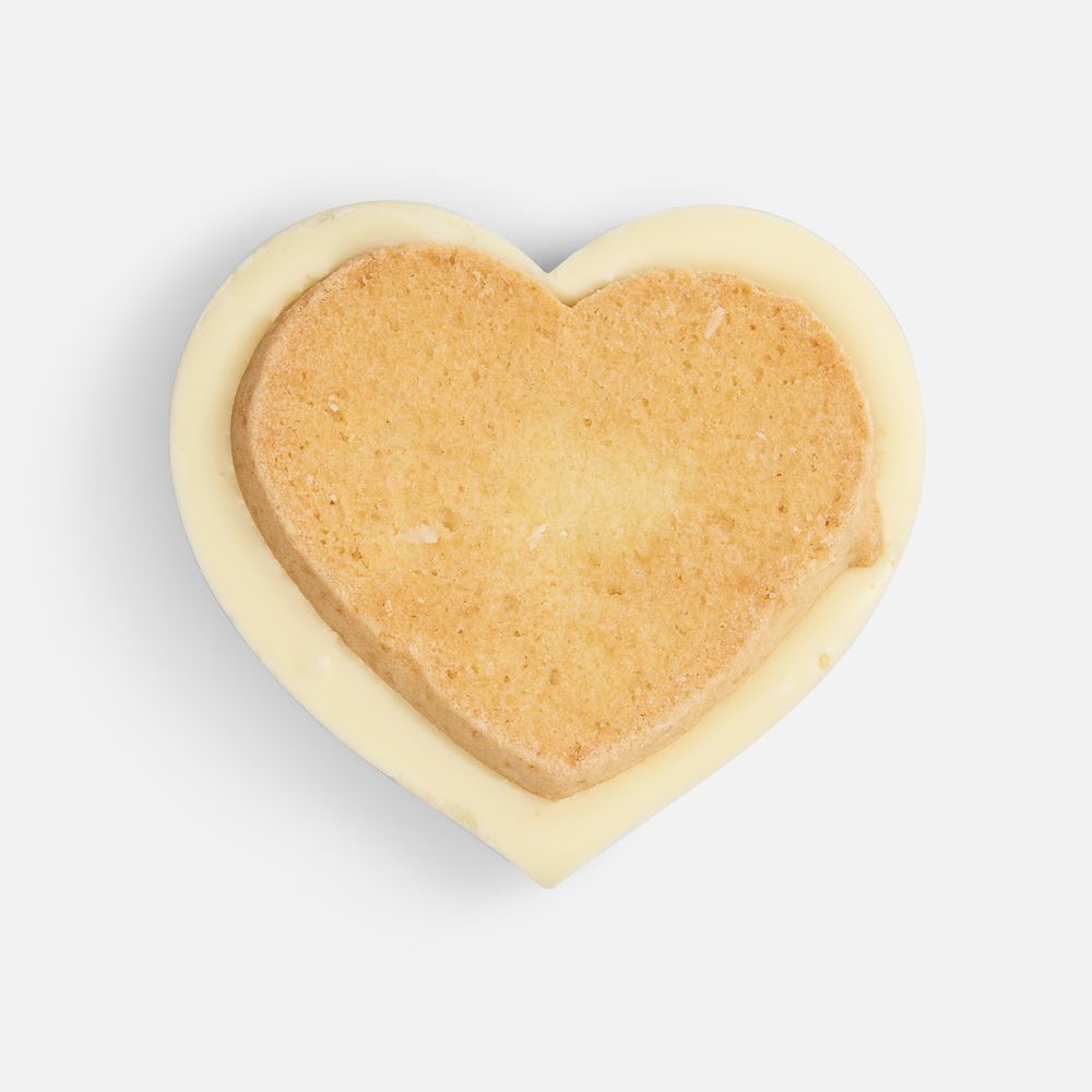 Печенье Dream White в белом шоколаде, сердце / Миниатюра WWW (1000)