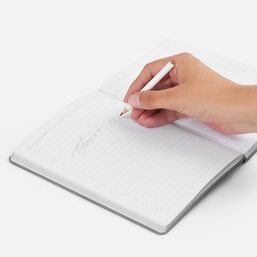 Карандаш простой Mini, белый / Миниатюра WWW (1000)