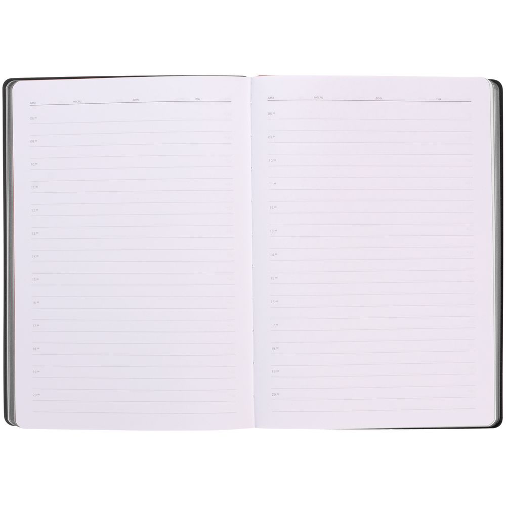 Ежедневник Flexpen Shall, недатированный, черный / Миниатюра WWW (1000)