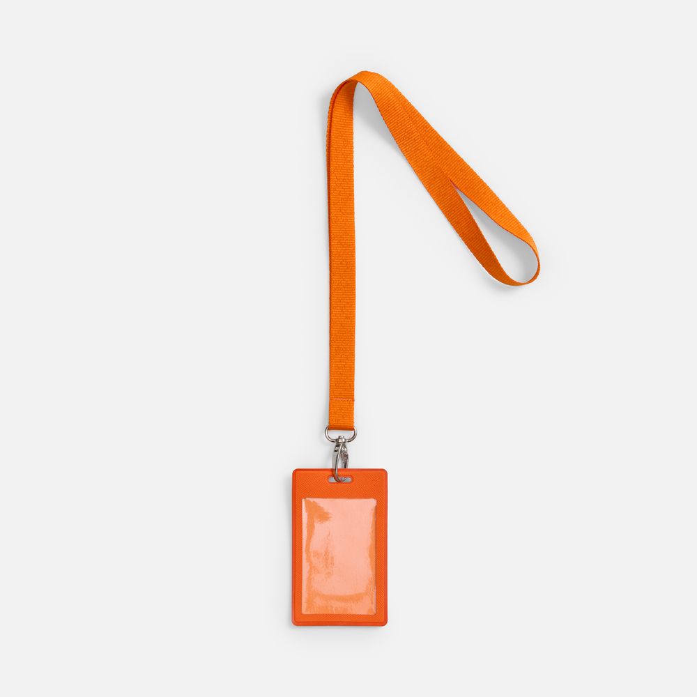 Лента для бейджа Pin, оранжевая / Миниатюра WWW (1000)