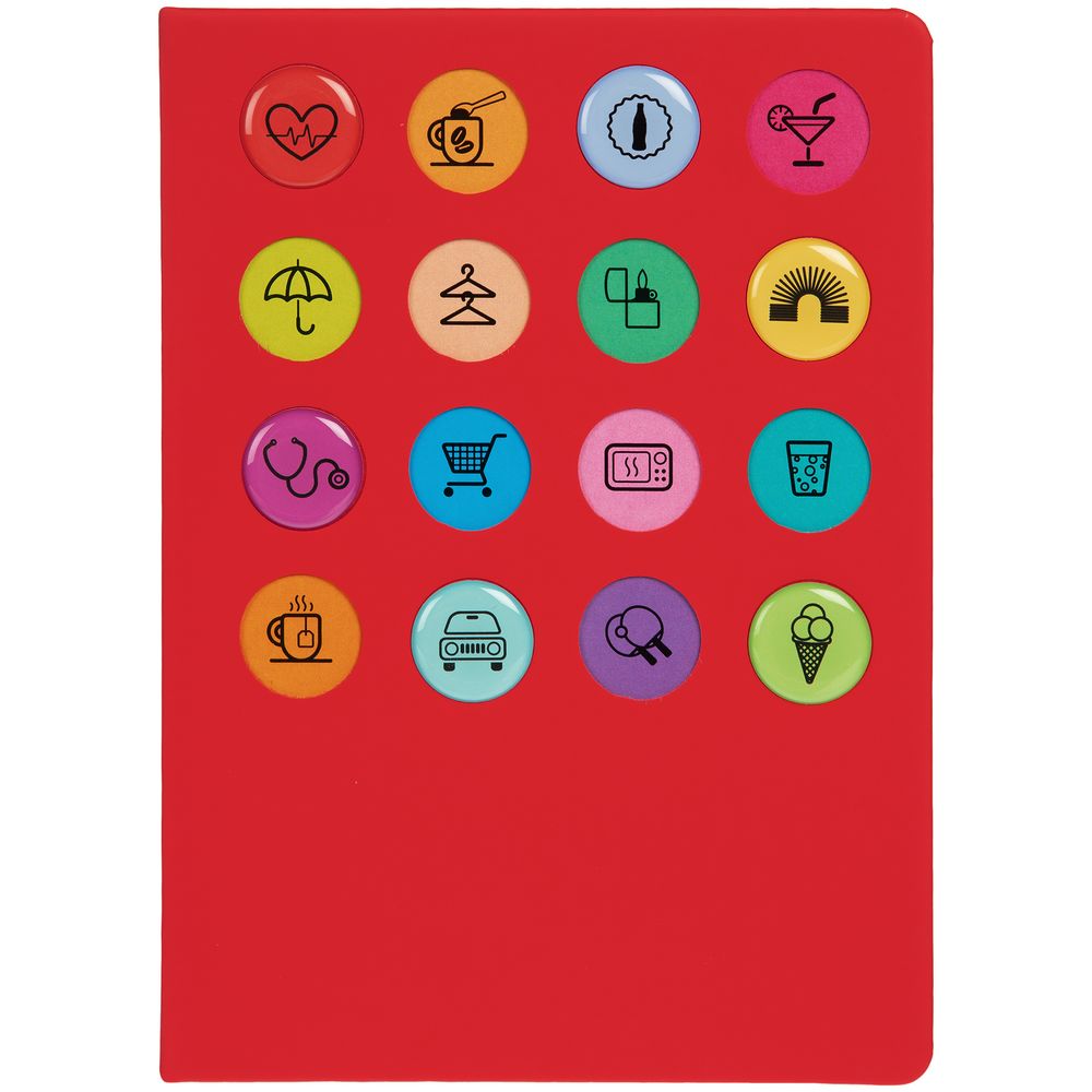 Ежедневник «История изобретений», недатированный, красный / Миниатюра WWW (1000)