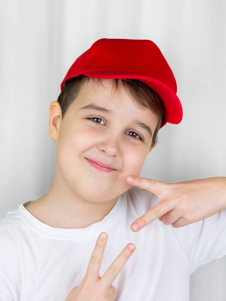 Бейсболка детская Unit Kids, красная / Миниатюра WWW (1000)