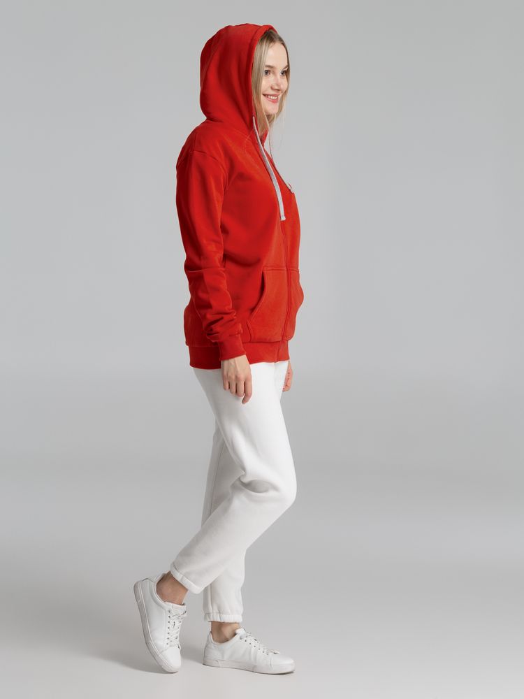 Толстовка на молнии с капюшоном Unit Siverga Heavy, красная / Миниатюра WWW (1000)