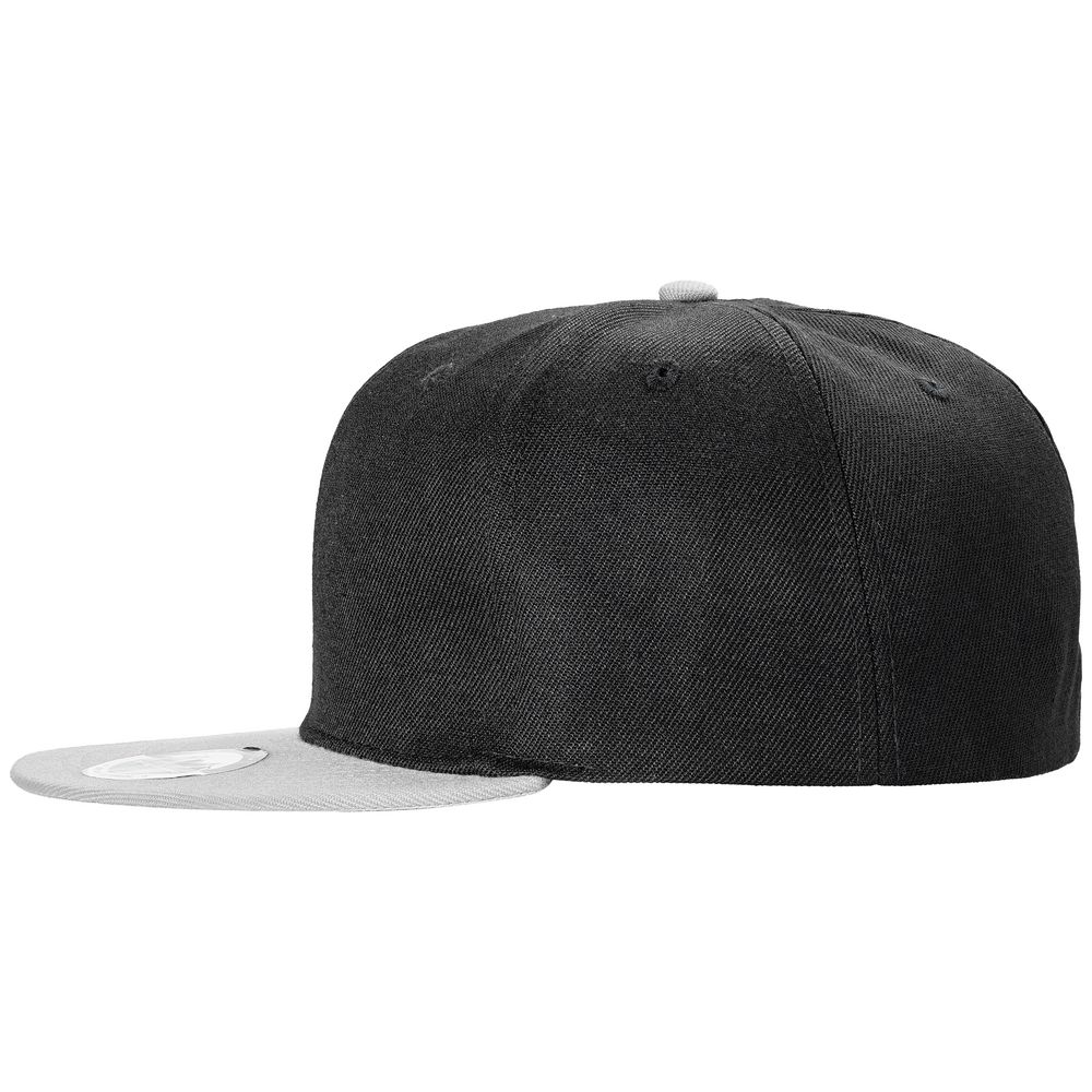 Бейсболка Ben Hope с прямым козырьком, черная с серым / Миниатюра WWW (1000)