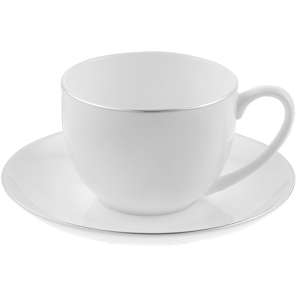 Набор на 2 персоны Mansion Select, белый с серебристой отводкой / Миниатюра WWW (1000)