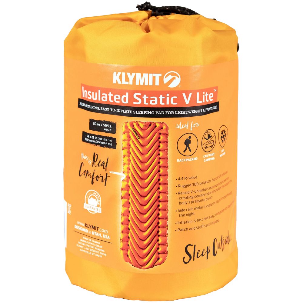 Надувной коврик Insulated Static V Lite, оранжевый / Миниатюра WWW (1000)