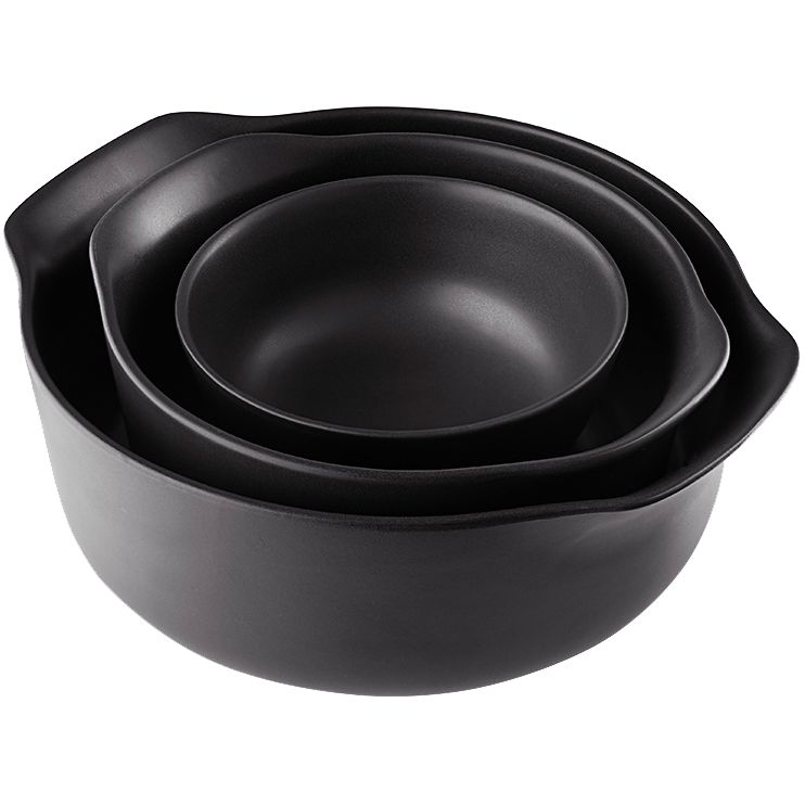 Миска с ручками Nordic Kitchen, большая, черная / Миниатюра WWW (1000)