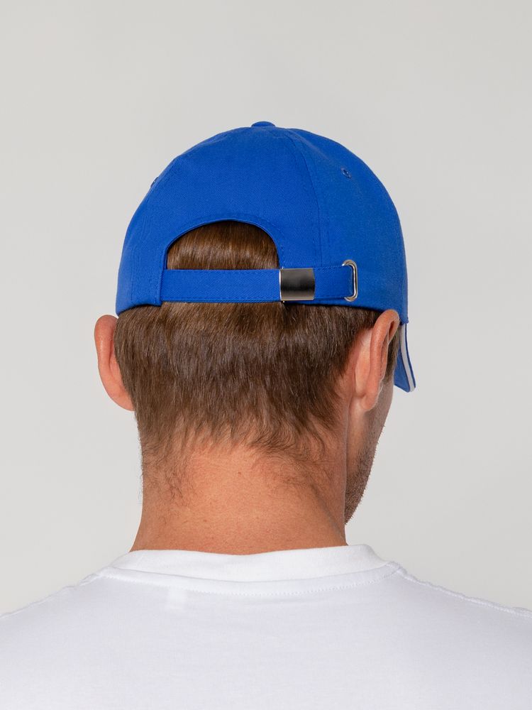 Бейсболка Canopy, ярко-синяя с белым кантом / Миниатюра WWW (1000)