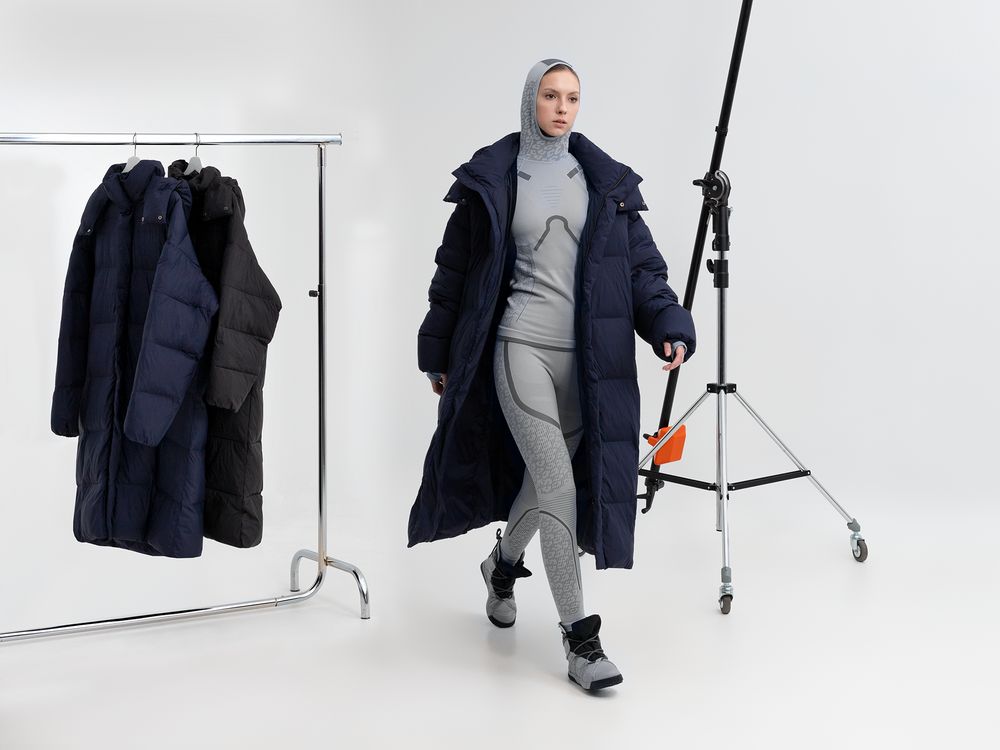 Пуховик унисекс Kapsula, серый / Миниатюра WWW (1000)