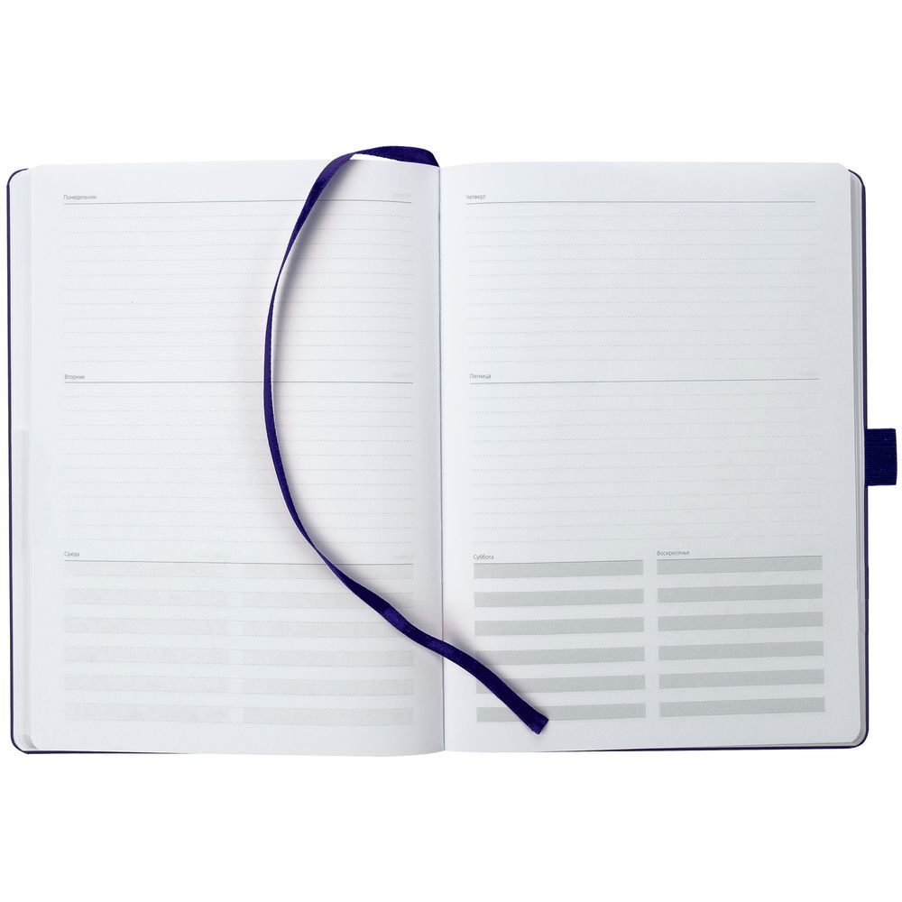 Еженедельник Lucky, недатированный, синий / Миниатюра WWW (1000)