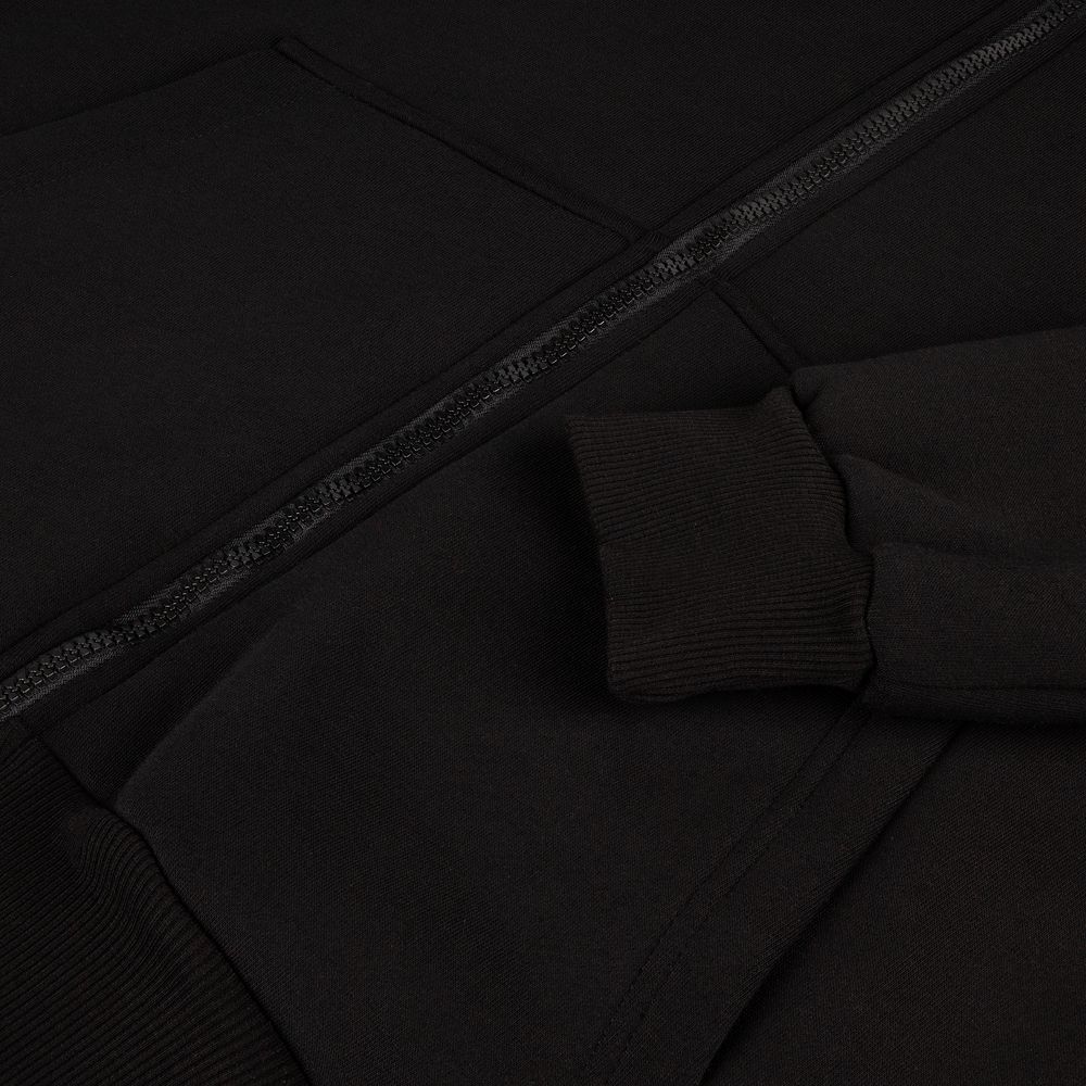 Толстовка унисекс оверсайз Zippy, черная / Миниатюра WWW (1000)