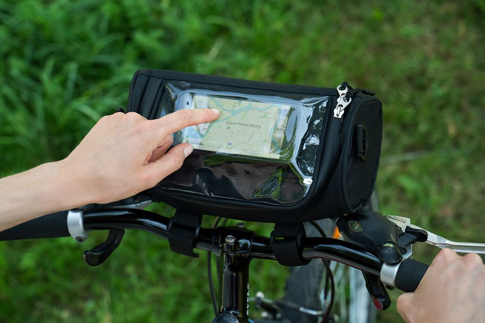 Велосумка-трансформер Optimus, черная / Миниатюра WWW (1000)