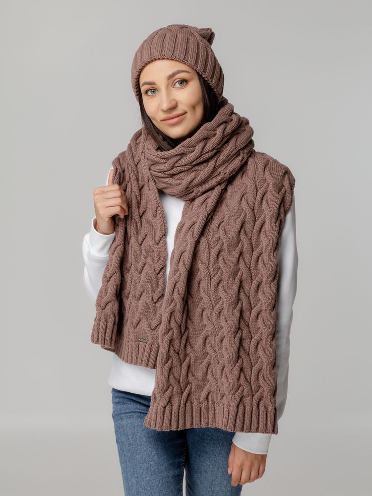 Шарф Loren, коричневый / Миниатюра WWW (1000)