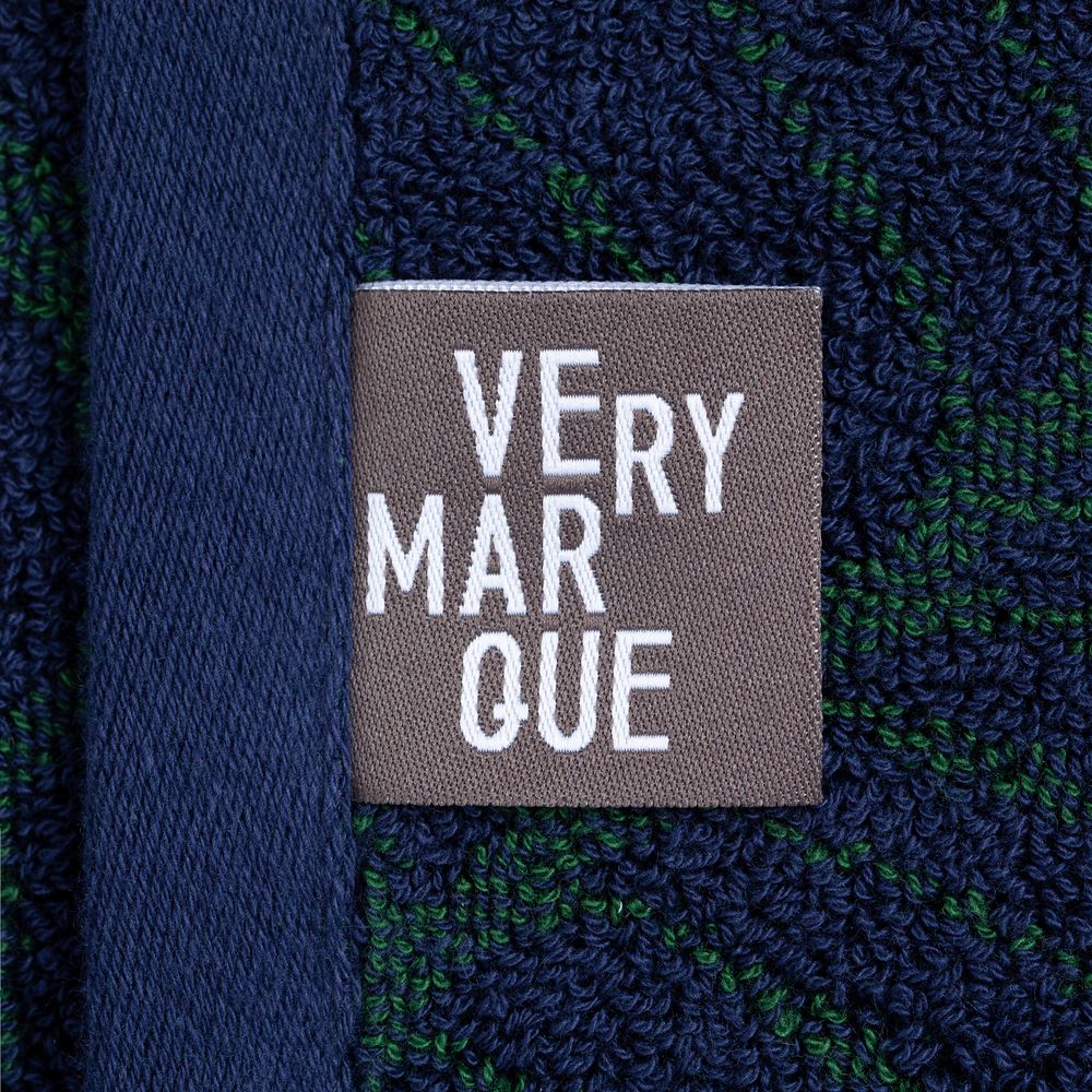 Полотенце In Leaf, большое, синее с зеленым / Миниатюра WWW (1000)